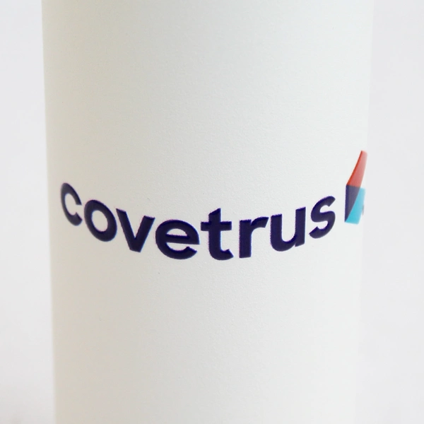 Starline For Covetrus White Stainless Steel Water Bottle Travel Mug Vacuum