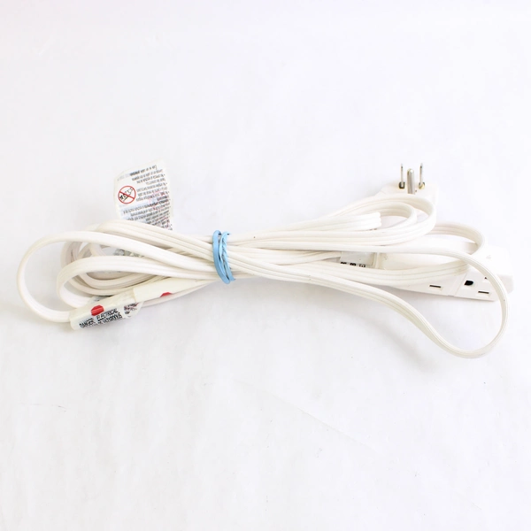 Lot of 2 Three Peg Extension Chords 9 Feet and 6 Feet