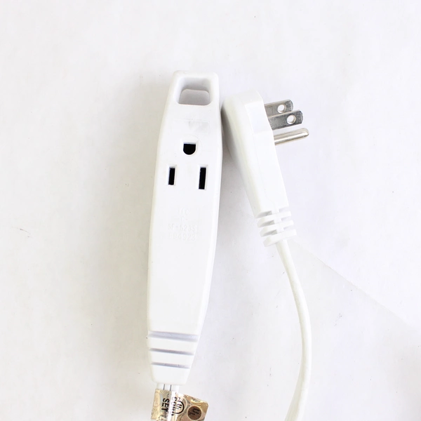 Lot of 2 Three Peg Extension Chords 9 Feet and 6 Feet
