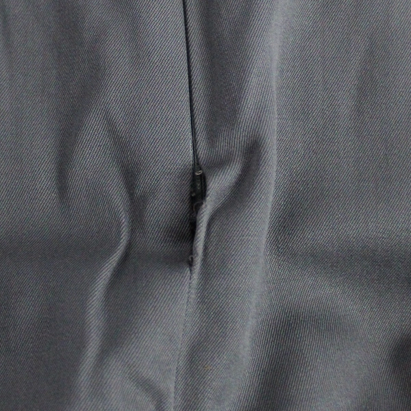 Vintage 2 PC Union Made Gray Pure Wool Skirt Suit Women's Size 8 Flawed