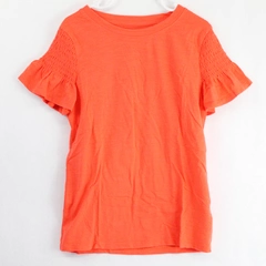 Cat & Jack Orange Cotton Blend T-Shirt Girls' Size S 6