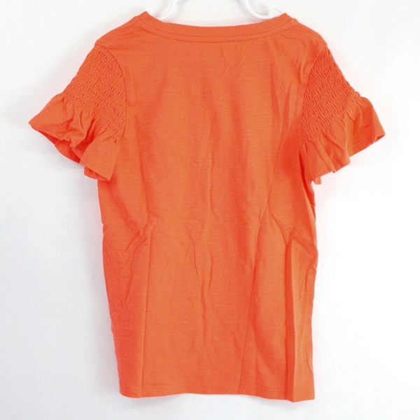 Cat & Jack Orange Cotton Blend T-Shirt Girls' Size S 6