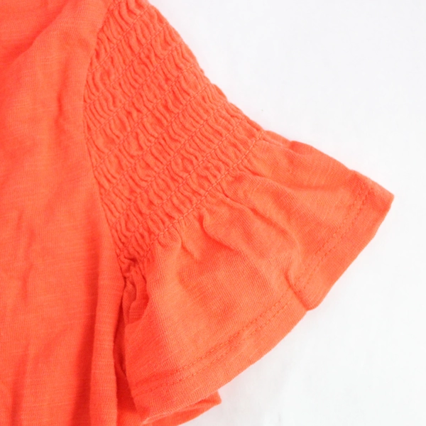 Cat & Jack Orange Cotton Blend T-Shirt Girls' Size S 6