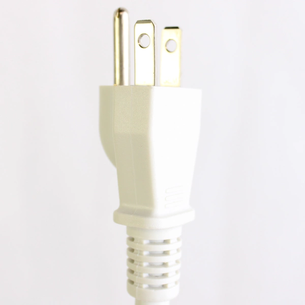 3 Outlet Wall Tap Power Strip Adapter 3.5 ft White 300V