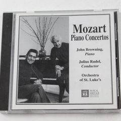 Mozart Piano Concertos CD John Browning Julius Rudel St. Luke's 1995 MHS