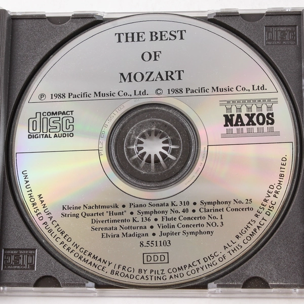 The Best of Mozart Various Artists CD 1988 Pacific Music Good Condition
