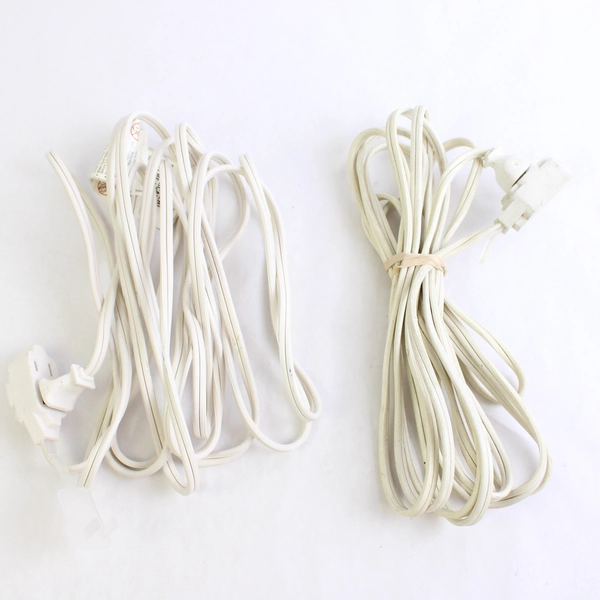 Lot of 2 Two Peg Extension Cords 15 Foot Power Cord Electrical Supplies
