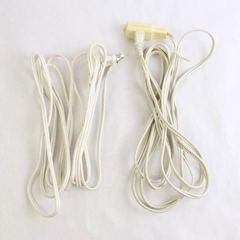 Lot of 2 Two-Prong 12ft Extension Cords Electrical Power Cord Home Improvement