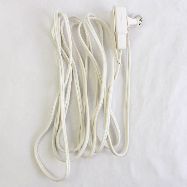 Lot of 2 Two-Prong 12ft Extension Cords Electrical Power Cord Home Improvement