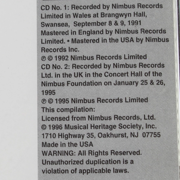 Rakhmaninov Symphony No. 2 & Vocalise CD 1996 BBC Welsh Orchestra Good