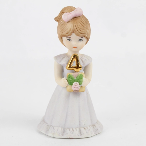 Vintage 1982 Enesco Growing Up Girls Figurine Age 4 Collectible Sculpture