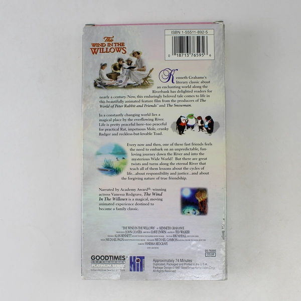 The Wind In The Willows VHS 1997
