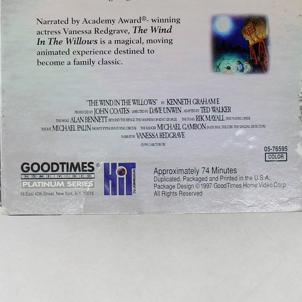 The Wind In The Willows VHS 1997