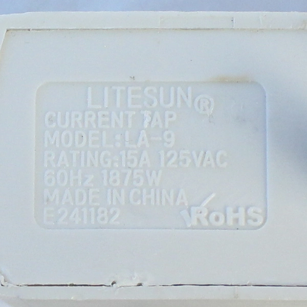 Three Outlet Grounded Wall Tap AC Power Extender Adapter Plug