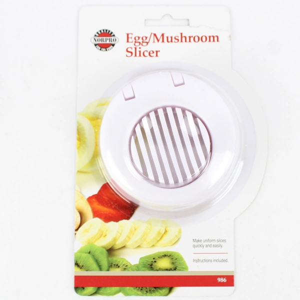 Norpro White Plastic Egg & Mushroom Slicer with Wires Model 986 NIP