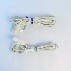 Lot of 2, Two Prong Extension Cords 12ft & 6ft Power Cables