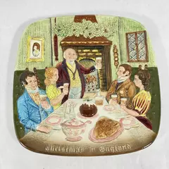Vintage 1972 First Edition Beswick Royal Doulton Christmas Plate 8"