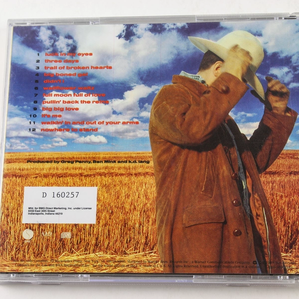 k.d. Lang Absolute Torch and Twang CD 1989 - Cracked Case, As-Is