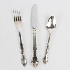 Vintage Oneida Affection Silverplate 3-Piece Youth Flatware Set