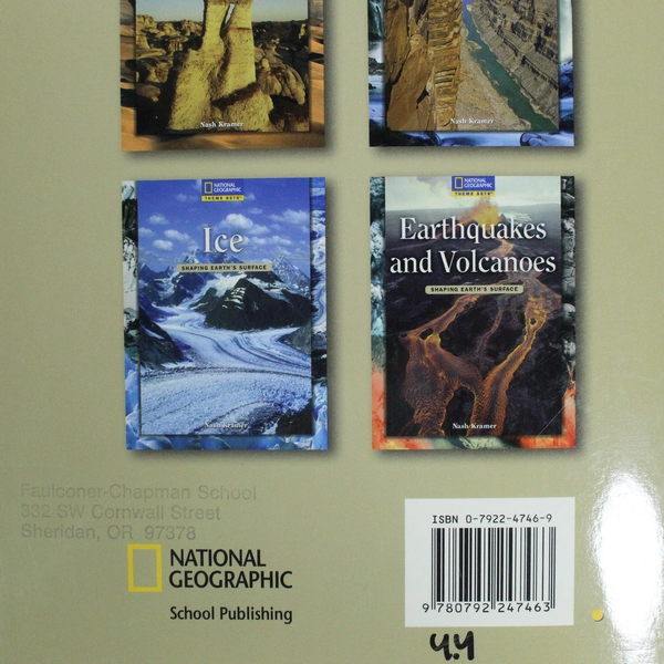 Lot of 6 Nat Geo Shaping Earth's Surface Books by Nash Kramer 2005