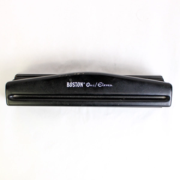 Boston One/Eleven 2-Hole Paper Punch with Catch Tray Office Desk Supplies