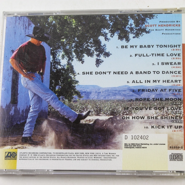 John Michael Montgomery Kickin' It Up CD 1994 Atlantic Pre-Owned