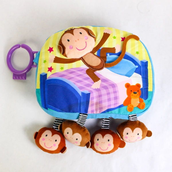 Five Little Monkeys Jumping on the Bed Soft Plush Baby Picture Book