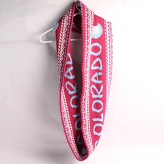 Robin Ruth Winter Infinity Scarf Circular Colorado Pink White Blue 100% Acrylic