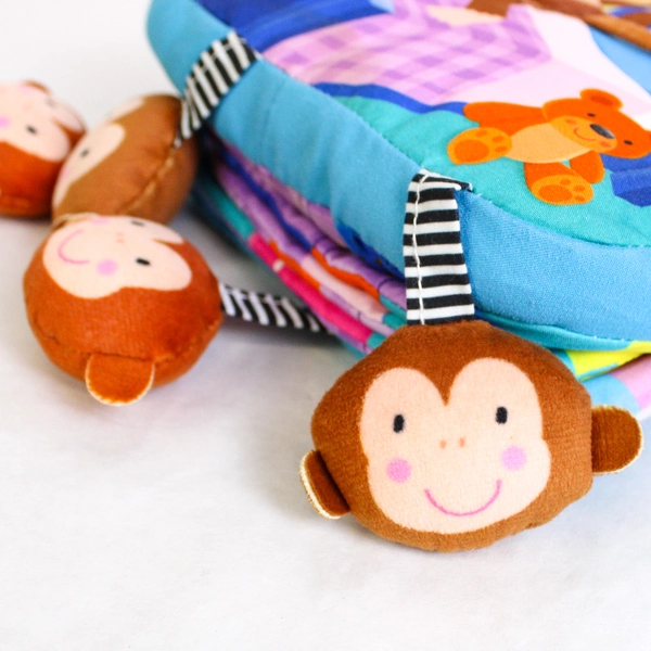 Five Little Monkeys Jumping on the Bed Soft Plush Baby Picture Book