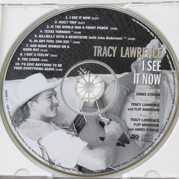Tracy Lawrence I See It Now CD 1994 Atlantic Country Music Good Condition