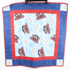 Handmade Thomas The Tank Engine Blanket Quilt 35"x35" Vintage Kids Comforter
