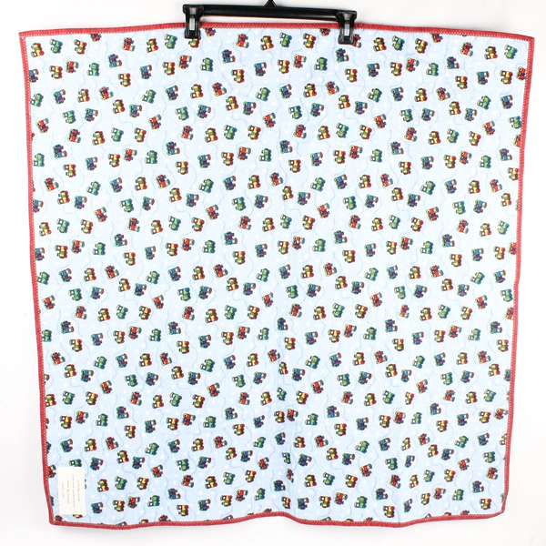 Handmade Thomas The Tank Engine Blanket Quilt 35"x35" Vintage Kids Comforter