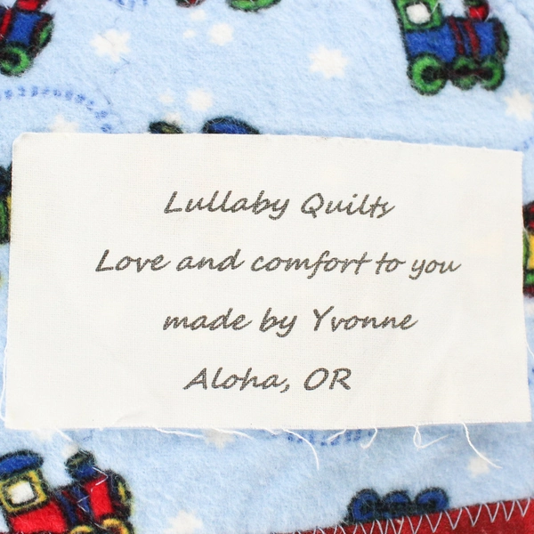 Handmade Thomas The Tank Engine Blanket Quilt 35"x35" Vintage Kids Comforter