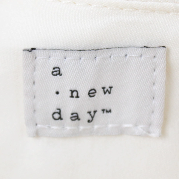 A New Day White Shoulder Bag Black Straps Women's Handbag Elegant Design