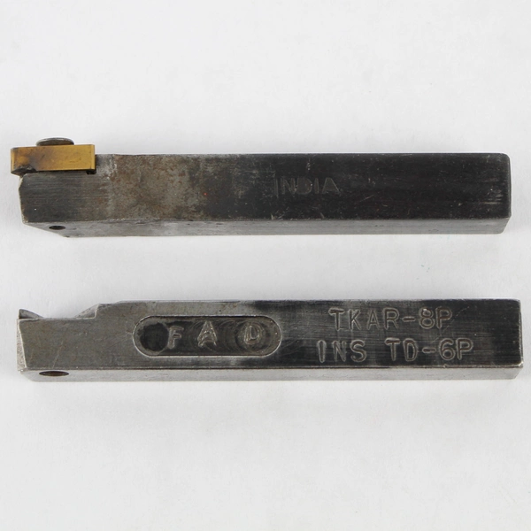 Lot of 2 Vintage Lathe Tools FAD TKAR-8P & Made in India Metalworking Tools