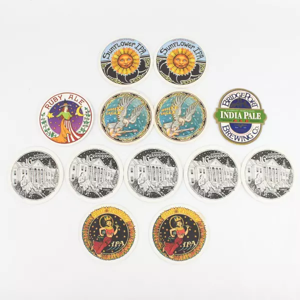 Lot of 23 Assorted Cardboard Bar Coasters Breweries Collectible Beer Pub