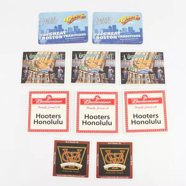 Lot of 23 Assorted Cardboard Bar Coasters Breweries Collectible Beer Pub
