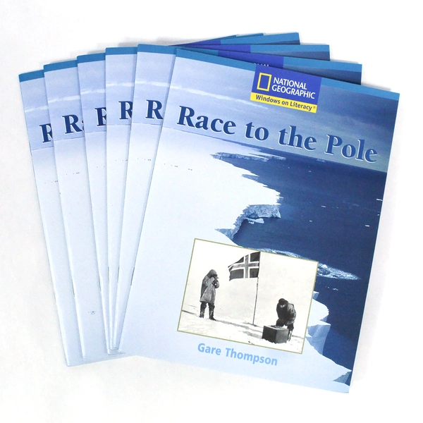 Lot of 6 National Geographic Race to the Pole Books by Gare Thompson