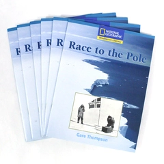 Lot of 6 National Geographic Race to the Pole Books by Gare Thompson