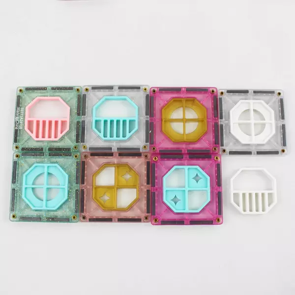 FAO Schwarz Magnetic Tile Set 30 Piece Building Toy Tile Set With Bag