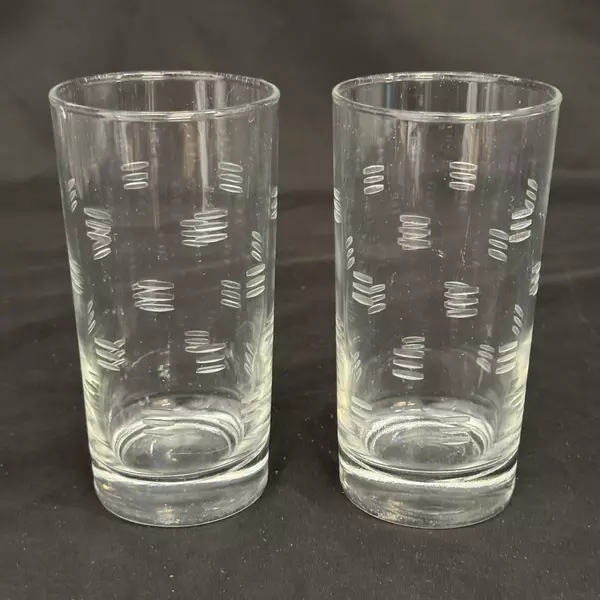 Lot of 2 Libbey Windsor Highball Glasses 5.5 Inch Clear Drinkware Barware