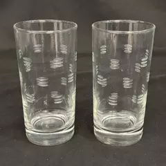 Lot of 2 Libbey Windsor Highball Glasses 5.5 Inch Clear Drinkware Barware