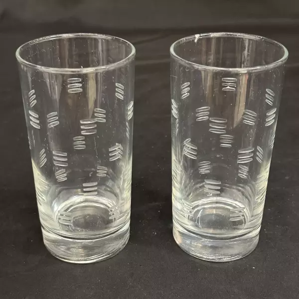Lot of 2 Libbey Windsor Highball Glasses 5.5 Inch Clear Drinkware Barware
