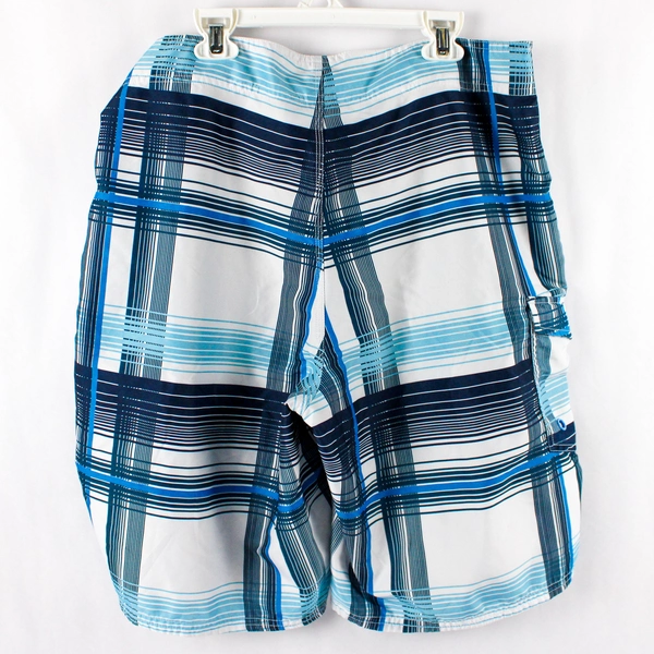 Gotcha Men's Size 32 Surf Skate Board Shorts Polyester Blue Stripe