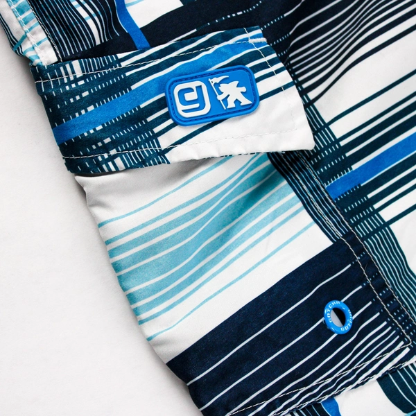 Gotcha Men's Size 32 Surf Skate Board Shorts Polyester Blue Stripe