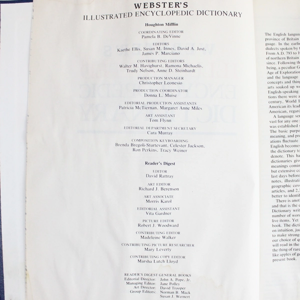 Tormont Webster's Illustrated Encyclopedia Dictionary 1990 Hardcover