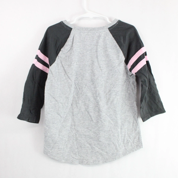 Cat & Jack Gray and Pink Hedgehog Graphic T-Shirt Girls' Size M 7-8