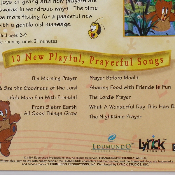 Francesco's Friendly World The Broken Cross VHS 1997 Pre-Owned Classic Kids