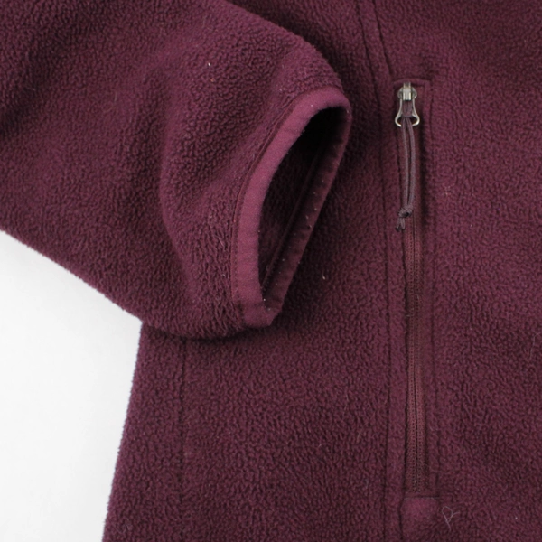 Columbia Women's Medium Purple Zip-Up Fleece Hoodie Activewear Sweatshirt