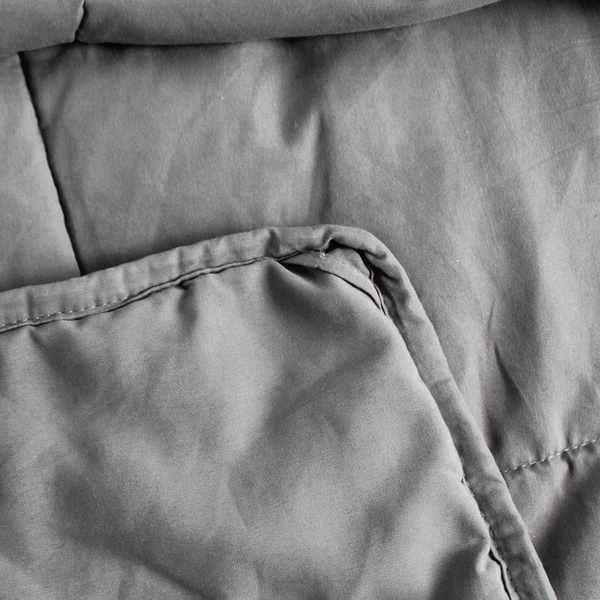 Weighted Blanket 72x48 Gray Twin Full Size 11.5 lbs Calming Comfort Throw